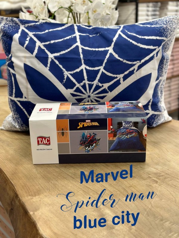 TAC Disney / Spider man Blue city Лицензионные Комплекты детского постельного белья с героями из мультиков Ранфорс